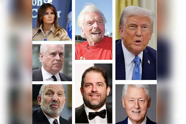 এপস্টেইন নথিতে উল্লেখিত প্রভাবশালী ব্যক্তিরা